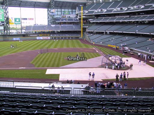 Seat view from section 223 at Miller Park, home of the Milwaukee Brewers
