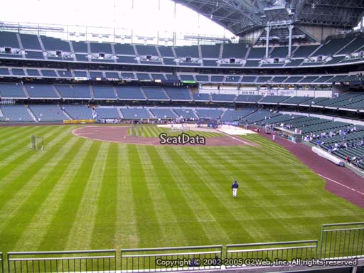Seat view from section 236 at Miller Park, home of the Milwaukee Brewers
