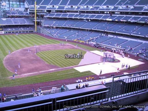 Seat view from section 342 at Miller Park, home of the Milwaukee Brewers