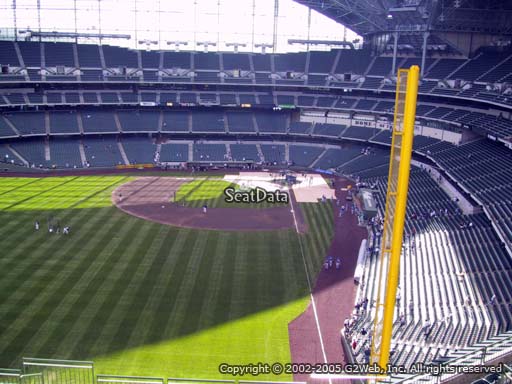 Seat view from section 440 at Miller Park, home of the Milwaukee Brewers