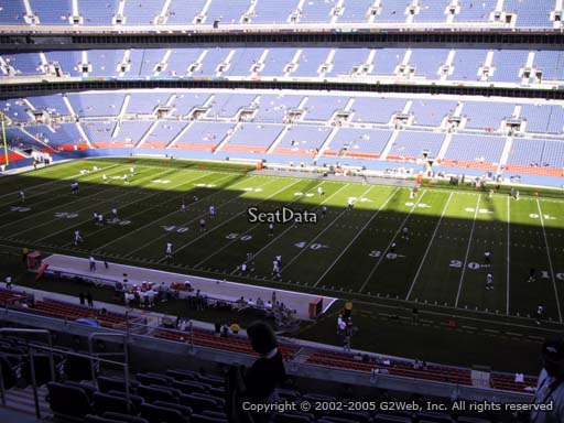 Seat view from section 306 at Sports Authority Field at Mile High Stadium, home of the Denver Broncos
