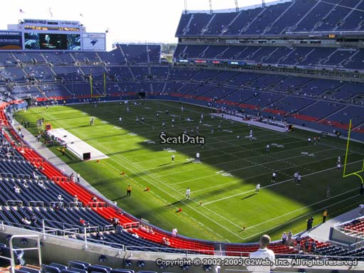 Seat view from section 328 at Sports Authority Field at Mile High Stadium, home of the Denver Broncos