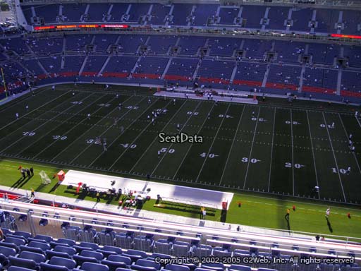 Seat view from section 532 at Sports Authority Field at Mile High Stadium, home of the Denver Broncos