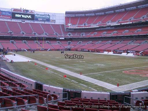 Seat view from section 116 at FirstEnergy Stadium, home of the Cleveland Browns