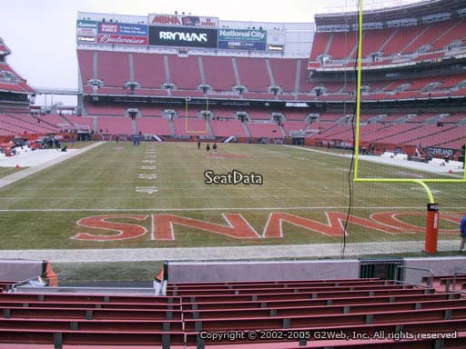 Seat view from section 119 at FirstEnergy Stadium, home of the Cleveland Browns