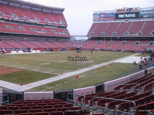 Seat view from section 125 at FirstEnergy Stadium, home of the Cleveland Browns