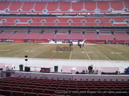 Seat view from section 134 at FirstEnergy Stadium, home of the Cleveland Browns
