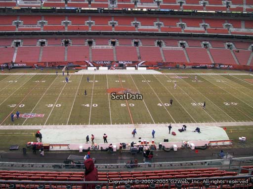 Seat view from section 308 at FirstEnergy Stadium, home of the Cleveland Browns