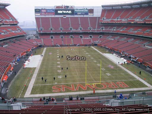 Seat view from section 319 at FirstEnergy Stadium, home of the Cleveland Browns