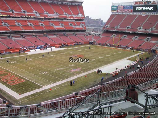 Seat view from section 327 at FirstEnergy Stadium, home of the Cleveland Browns