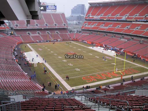 Seat view from section 343 at FirstEnergy Stadium, home of the Cleveland Browns