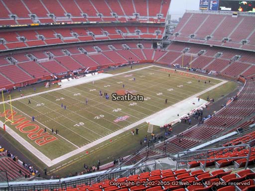 Seat view from section 502 at FirstEnergy Stadium, home of the Cleveland Browns