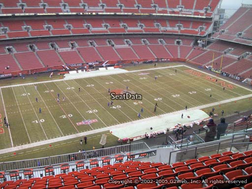 Seat view from section 505 at FirstEnergy Stadium, home of the Cleveland Browns