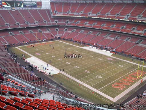 Seat view from section 515 at FirstEnergy Stadium, home of the Cleveland Browns