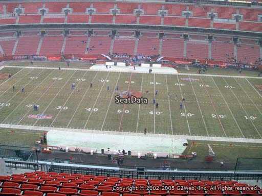 Seat view from section 534 at FirstEnergy Stadium, home of the Cleveland Browns