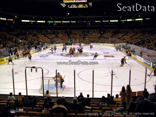 Seat view from section 17 at the TD Garden, home of the Boston Bruins