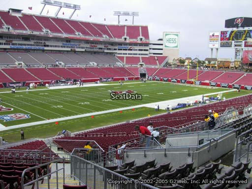 Seat view from section 229 at Raymond James Stadium, home of the Tampa Bay Buccaneers