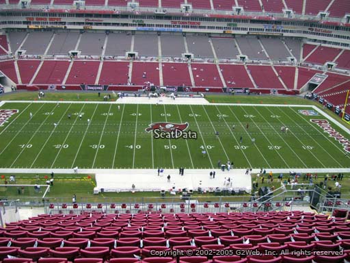 Seat view from section 310 at Raymond James Stadium, home of the Tampa Bay Buccaneers