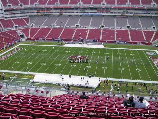 Seat view from section 312 at Raymond James Stadium, home of the Tampa Bay Buccaneers