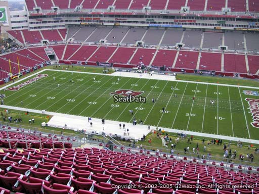 Seat view from section 313 at Raymond James Stadium, home of the Tampa Bay Buccaneers