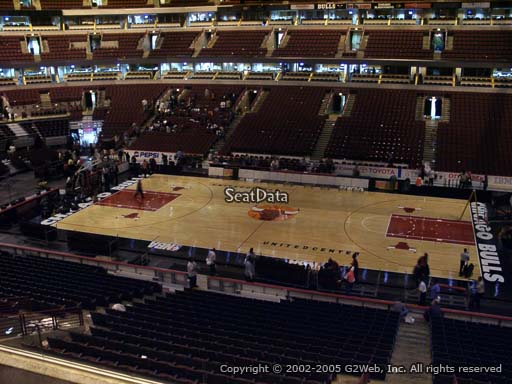 Seat view from section 216 at the United Center, home of the Chicago Bulls