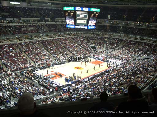 Seat view from section 304 at the United Center, home of the Chicago Bulls