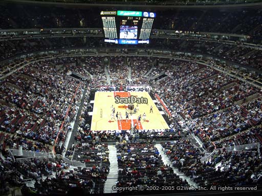 Seat view from section 309 at the United Center, home of the Chicago Bulls