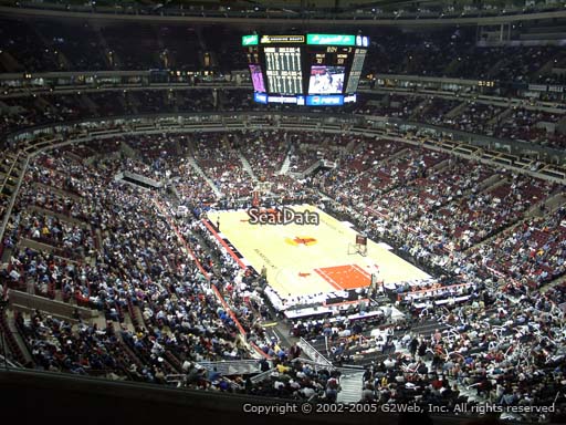 Seat view from section 328 at the United Center, home of the Chicago Bulls