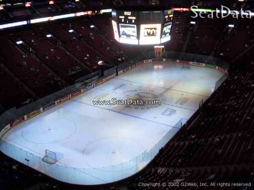 Seat view from section 307 at the Bell Centre, home of the Montreal Canadiens