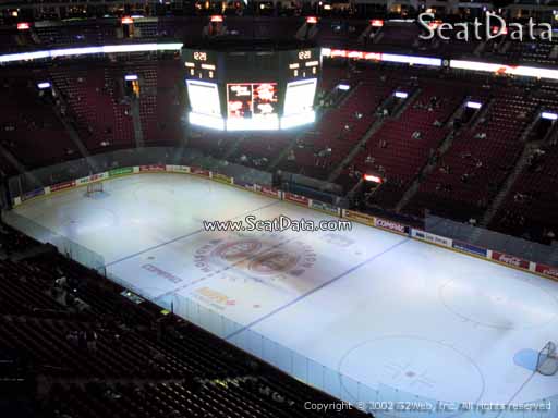 Seat view from section 315 at the Bell Centre, home of the Montreal Canadiens