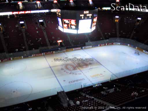Seat view from section 321 at the Bell Centre, home of the Montreal Canadiens