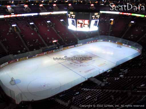 Seat view from section 323 at the Bell Centre, home of the Montreal Canadiens