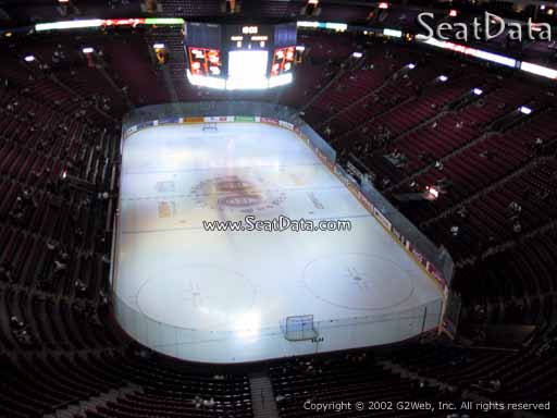 Seat view from section 329 at the Bell Centre, home of the Montreal Canadiens
