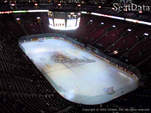 Seat view from section 331 at the Bell Centre, home of the Montreal Canadiens
