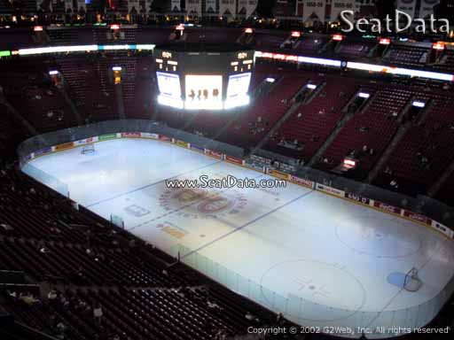Seat view from section 333 at the Bell Centre, home of the Montreal Canadiens
