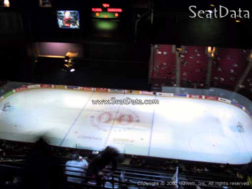 Seat view from section 418 at the Bell Centre, home of the Montreal Canadiens