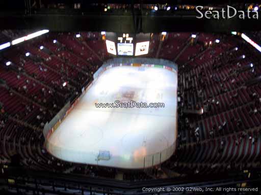 Seat view from section 427 at the Bell Centre, home of the Montreal Canadiens