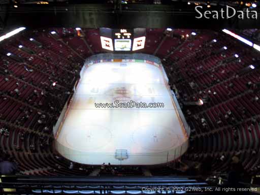 Seat view from section 428 at the Bell Centre, home of the Montreal Canadiens