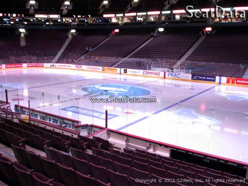 Seat view from section 116 at Rogers Arena, home of the Vancouver Canucks