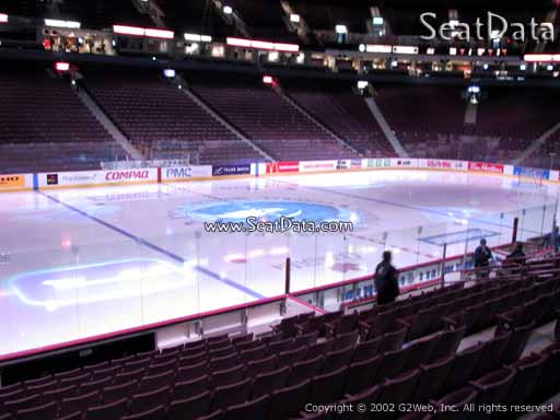 Seat view from section 118 at Rogers Arena, home of the Vancouver Canucks