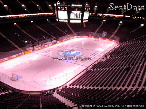 Seat view from section 312 at Rogers Arena, home of the Vancouver Canucks