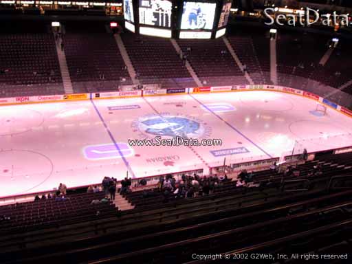 Seat view from section 324 at Rogers Arena, home of the Vancouver Canucks