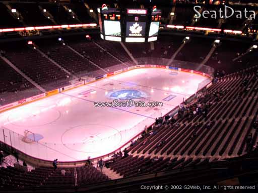 Seat view from section 327 at Rogers Arena, home of the Vancouver Canucks