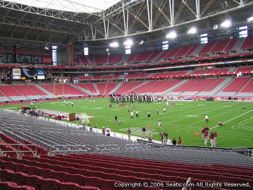 Seat view from section 103 at State Farm Stadium, home of the Arizona Cardinals