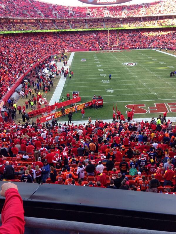 View from Section 214 at Arrowhead Stadium