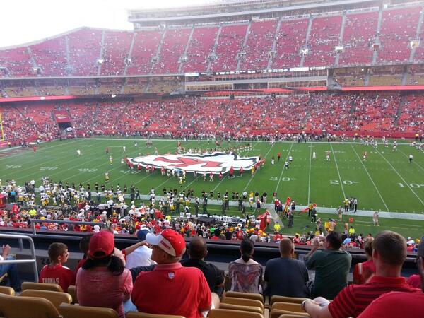 Seat view from section 245 at Arrowhead Stadium, home of the Kansas City Chiefs