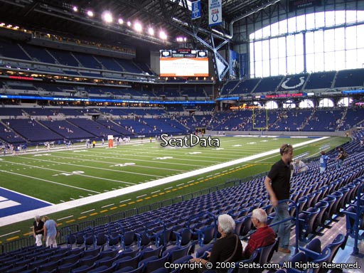 Seat view from section 118 at Lucas Oil Stadium, home of the Indianapolis Colts