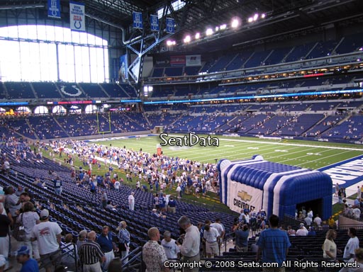 Seat view from section 233 at Lucas Oil Stadium, home of the Indianapolis Colts