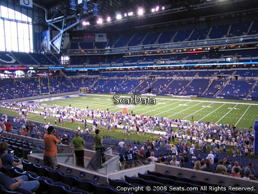Seat view from section 236 at Lucas Oil Stadium, home of the Indianapolis Colts