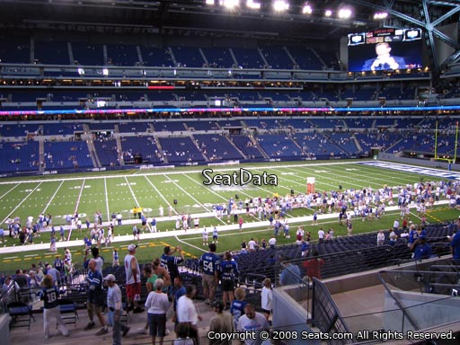 Seat view from section 242 at Lucas Oil Stadium, home of the Indianapolis Colts